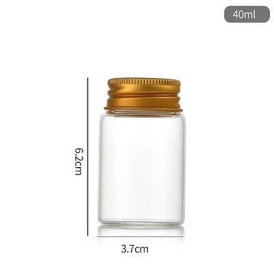 Clear Glass Bottles Bead Containers