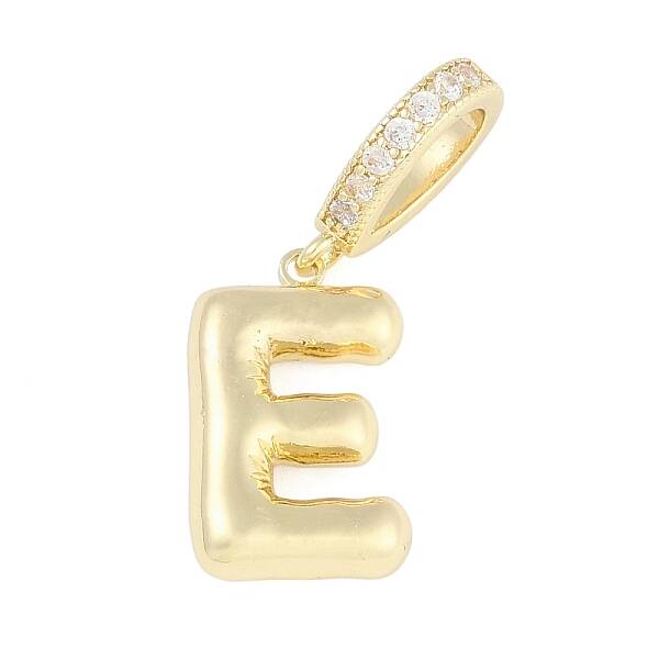 Brass Micro Pave Clear Cubic Zirconia Pendants