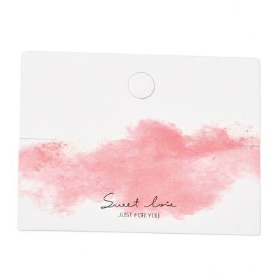 Rectangle Cardboard Jewelry Display Cards