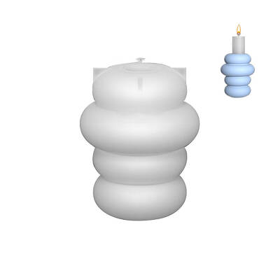 Stacking Round DIY Candle Holder Silicone Molds