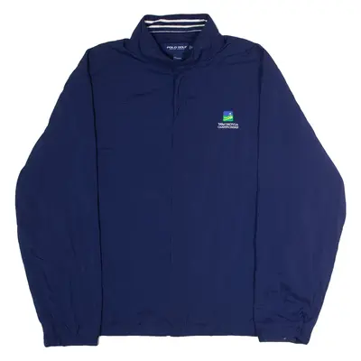 POLO RALPH LAUREN Wachovia Championship Golf Mens Windbreaker Jacket Blue 90s XL