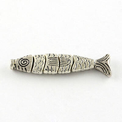 Fish Tibetan Style Alloy Combine Beads