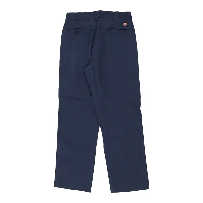 874 Dickies Trousers - 34W 32L Navy Cotton Blend