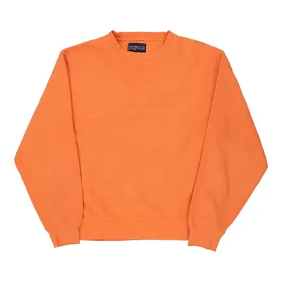 Jansport Sweatshirt - Large Orange Cotton Blend