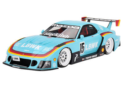 Mazda RX-7 LB-Super Silhouette RHD (Right Hand Drive) #15 James Pearman Liberty Walk Europe 1/18 Model Car by Top Speed