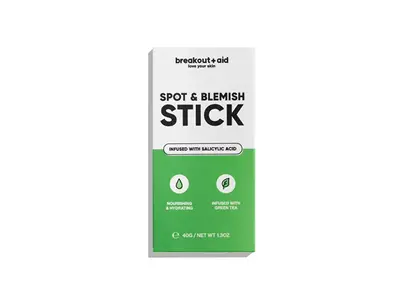 Breakout+Aid Maschera Al Caolino Per Pelli Problematiche In Stick (Spot & Blemish Stick) 40 G
