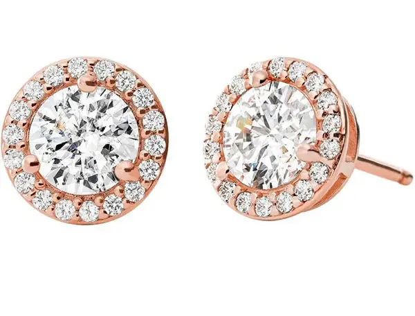 Michael Kors Orecchini Scintillanti In Bronzo Realizzati In Argento Con Zirconi Mkc1035An791