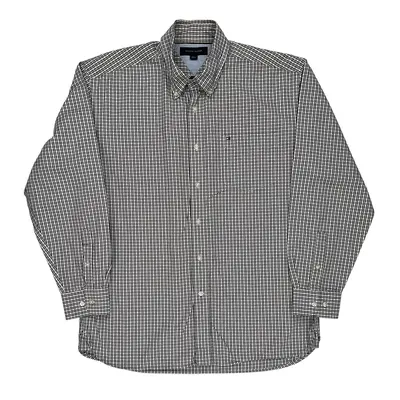 Tommy Hilfiger Checked Shirt - Large Black & White Cotton