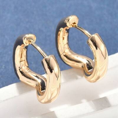 Brass Hoop Earrings