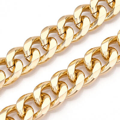 Aluminum Faceted Curb Chains