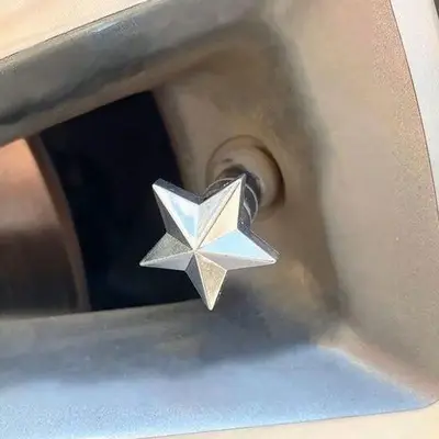 Star Shaped Car Tire Valve Cap, Creative Car Wheel Air Outlet Valve Stem Cover, Universal Car Decoration Accessories