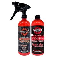 Renegade Products | Metal Maintenance Bundle – Pro Red & EZ Red Polish Kit for Aluminum, Stainless Steel & Chrome Restorati...