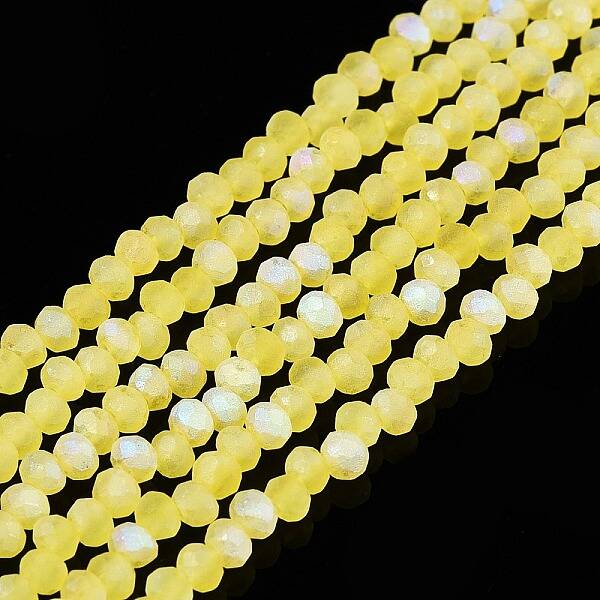 Transparent Glass Beads Strands