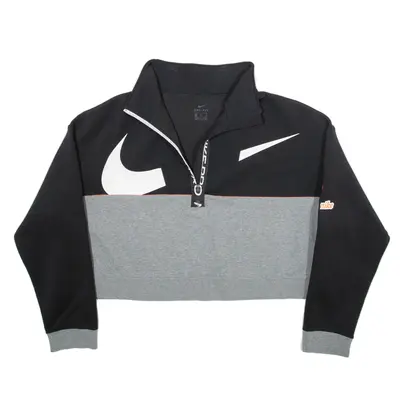 NIKE Cropped Womens Sweatshirt Black XL