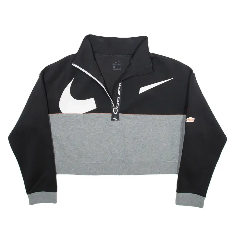 NIKE Cropped Womens Sweatshirt Black XL