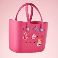 MINISO Daylight Shiny Series 3 Colour Bento BagCute Crocs Design Durable Lunch Bags For Girls Suitable Size Pink Pale Pink Bl...