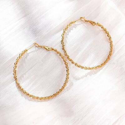 304 Stainless Steel Hoop Earrings