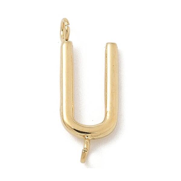 304 Stainless Steel Letter Connector Charms