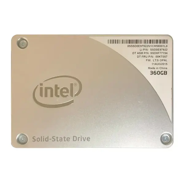 00KT007 Lenovo 360GB Multi-Level Cell SATA 6Gb/s 2.5-inch Solid State Drive