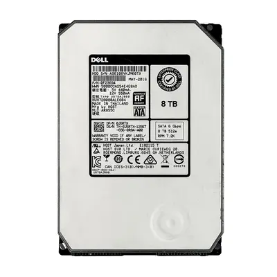 0J6RTX Dell 8TB 6Gb/s SATA 7200 3.5-Inch Hard Drive