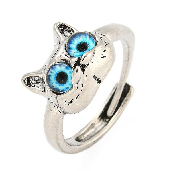 Alloy with Glass Rings for Women