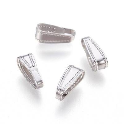 Tarnish Resistant 304 Stainless Steel Snap On Bails