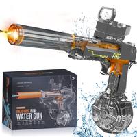 【Live Only】Fathersdaygifts Electric Water Shooter with LED Lights,Powerful Squirt Water Pistol for Kids/Aldults, Reach To...