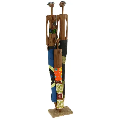 Family Ties Sandalwood Sculpture - Motherly Love