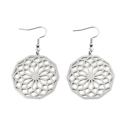 Tarnish Resistant 201 Stainless Steel Dangle Earrings