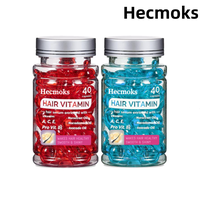 【Free Delivery】HECMOKS Professional Hair Treatment Serum Capsules - Enriched with Vitamins A,C,E & Pro B5, No-Rinse Condi...