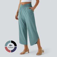 Halara Breezeful™ High Waisted Crossover Plicated Side Pocket Split Quick Dry Resort Pants