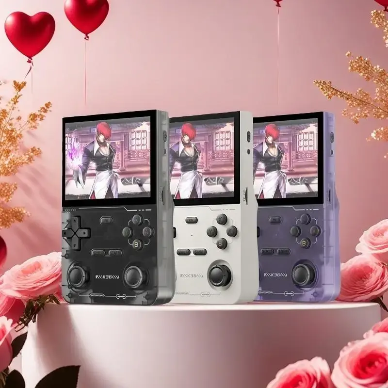 Retro Handheld Game Console, Rechargeable IPS Screen Game Console with Built-in 64GB Card & 16000+Classic Games & RK3326 Qua...