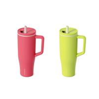 KISSKIND 40oz Leakproof Tumbler (2PCS in 1PKG) - Stainless steel insulated travel drinkware