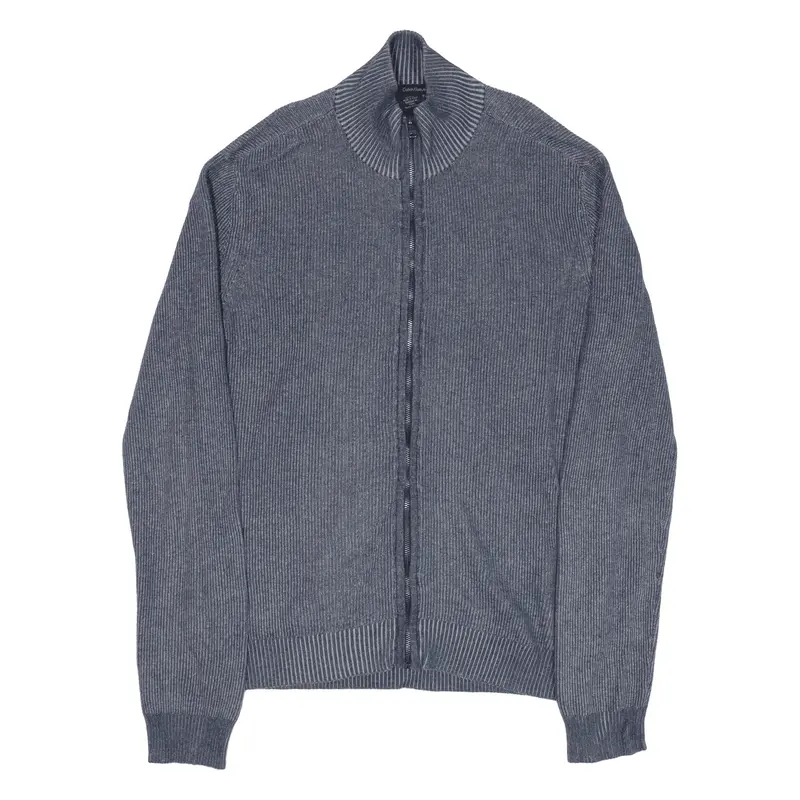 CALVIN KLEIN Knit Jacket Blue Mens S
