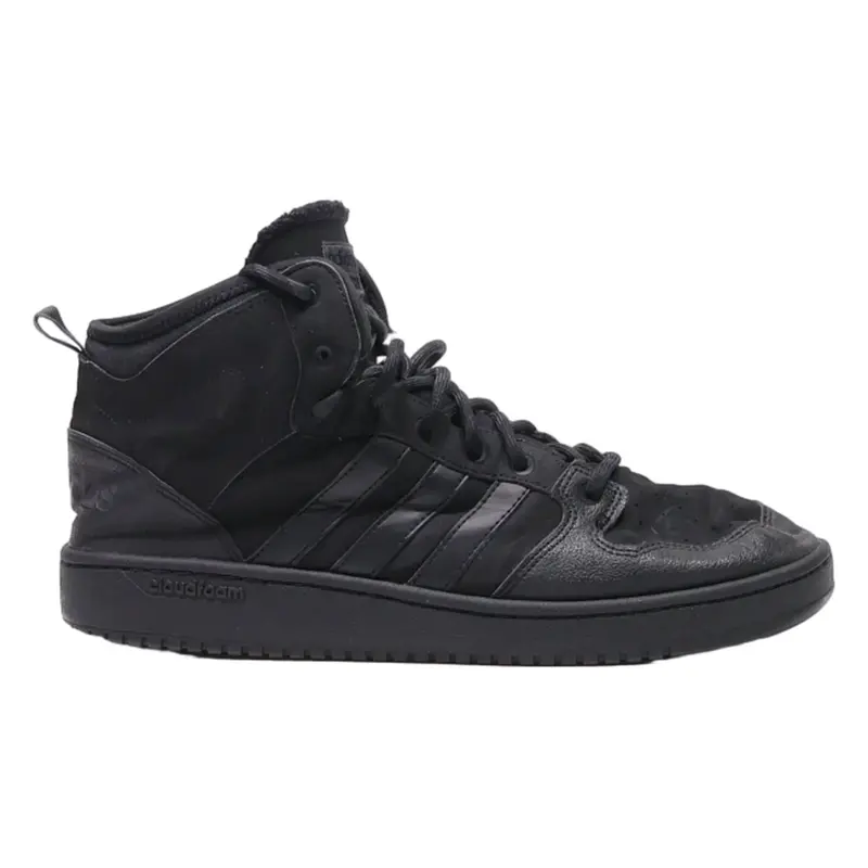 ADIDAS High Top Trainers Black Synthetic Mens UK 11