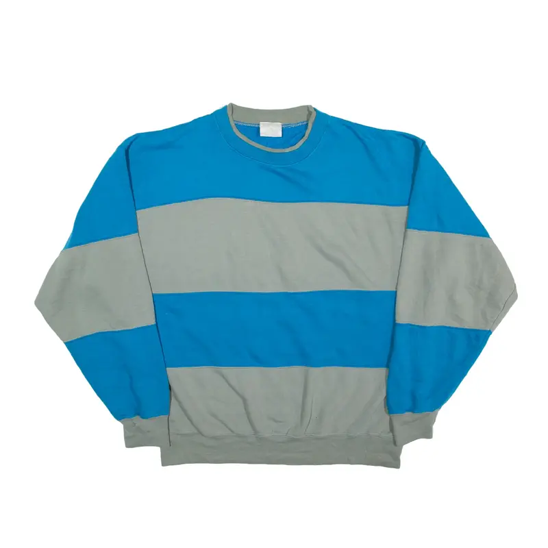Striped Sweatshirt Blue Mens M