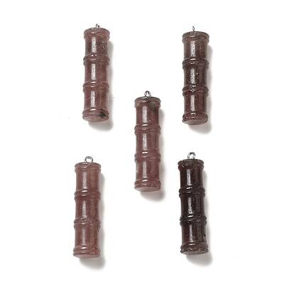 Natural Strawberry Quartz Pendants
