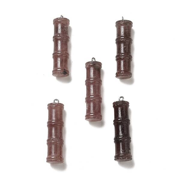 Natural Strawberry Quartz Pendants