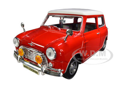 1961-1967 Morris Mini Cooper Red with White Top \