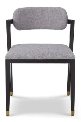 Black Ash Gray Upholstery Dining Chair | Liang & Eimil Greta