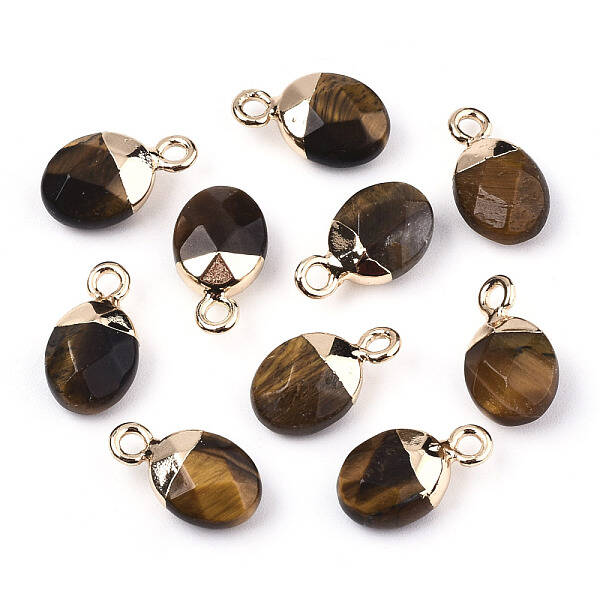 Natural Tiger Eye Charms