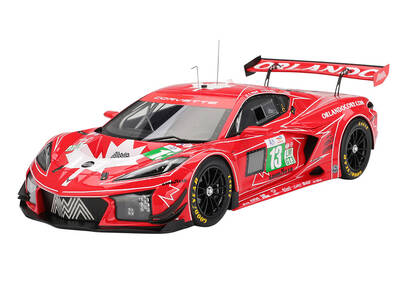 Chevrolet Corvette Z06 GT3.R #13 Matt Bell - Orey Fidani - Lars Kern AWA Racing 24 Hours of Le Mans (2025) 1/18 Model Car...