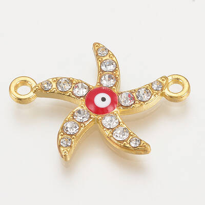 Alloy Rhinestone Links Connectors