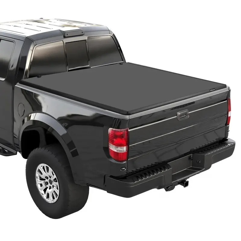Garvee T3 Soft Trifold Truck Bed Tonneau Cover Compatible with 2004-2008 F150 (Incl. 2004 2005 2006 2007 2008 F150 Excl. Ligh...