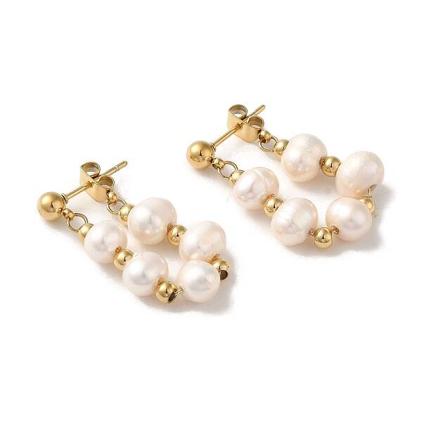 PVD Vacuum Plating 304 Stainless Steel Stud Earrings