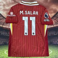 2024 2025 Home red No.11 Salah short sleeves Soccer Jersey