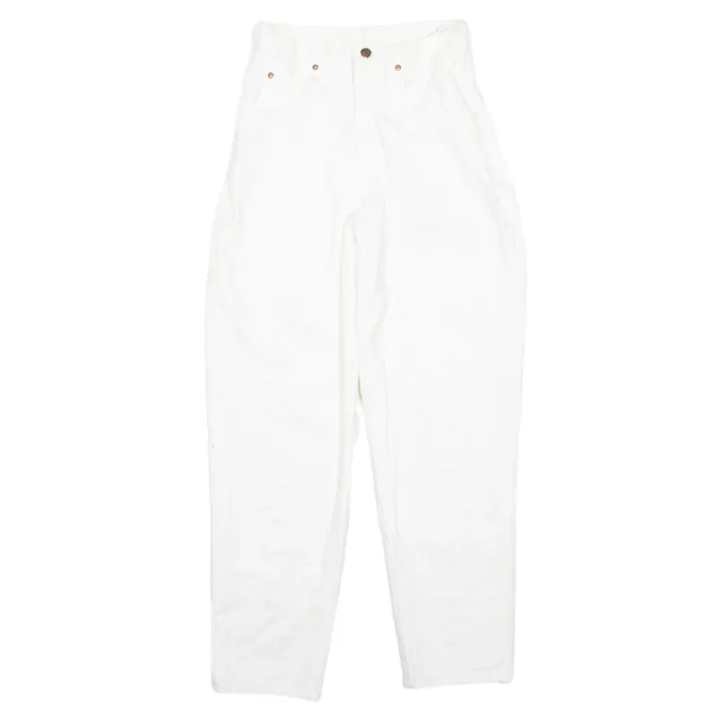 NEWPORT NEWS Jeans White Denim Regular Mom Womens W26 L28