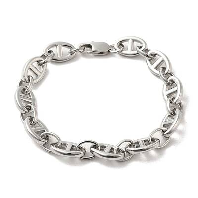 Non-Tarnish 304 Stainless Steel Oval Link Chain Bracelets