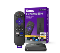 Roku Express 4K+ Streaming Player HDR with Voice Remote with TV Controls