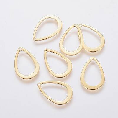 304 Stainless Steel Open Pendants